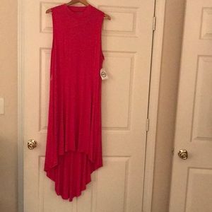 Fashion to Figure Plus size high low cut dress.